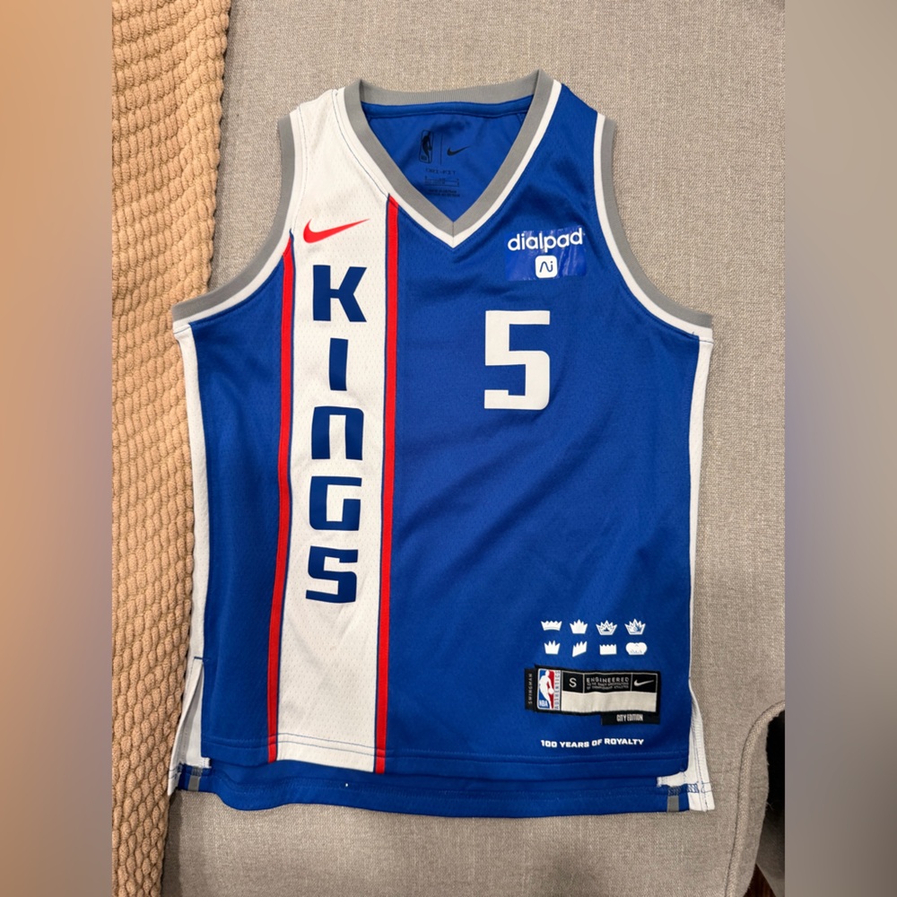 De’Aaron Fox Sacramento Kings‎ Youth Nike City Edition Jersey Size Small